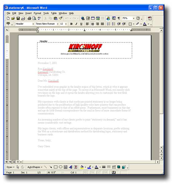 This is a stationery sample prepared in Microsoft Word. This is a stationery sample prepared in Microsoft Word.